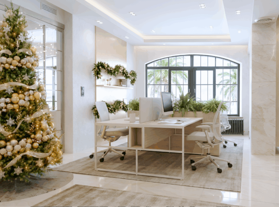 Commercial Holiday Styling for Offices & Retail in Florida