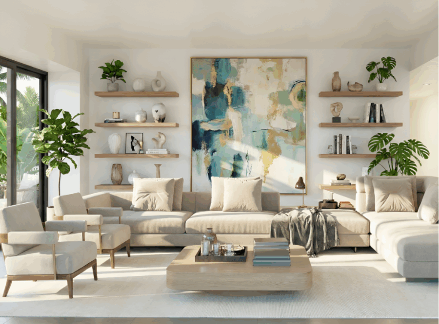 8 Creative Wall Decor Ideas for Florida Living Rooms