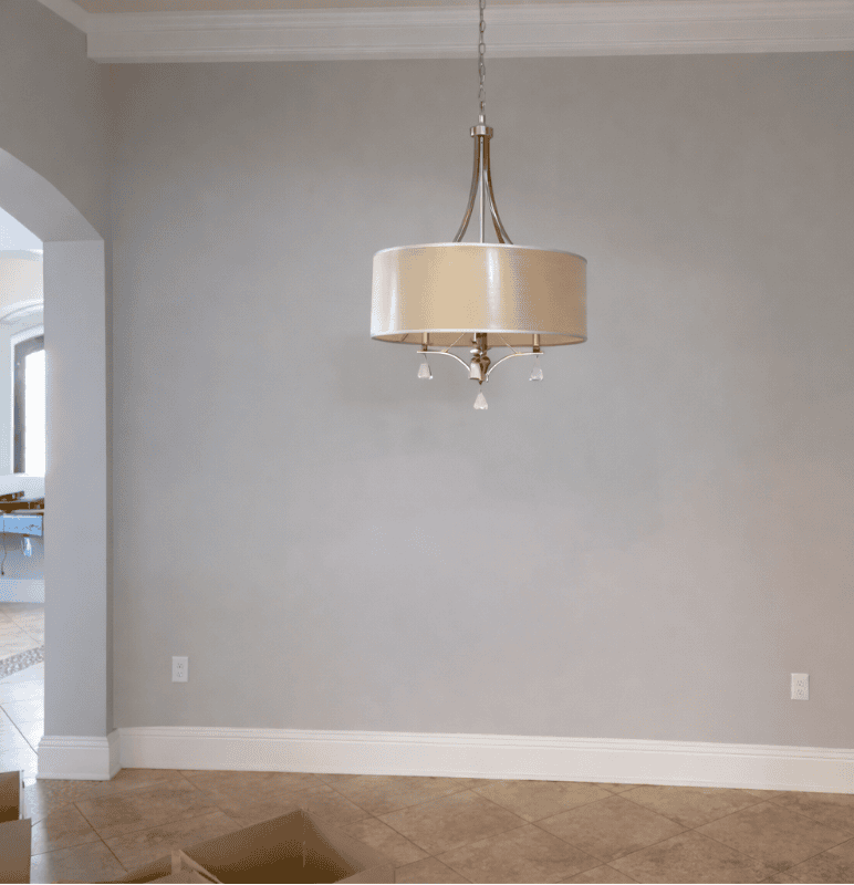 Coastal dining room after